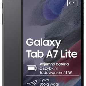 Samsung Galaxy Tab A7 Lite SM-T225 8,7" Wi-Fi 3/32GB Szary (SM-T220NZAAEUE)