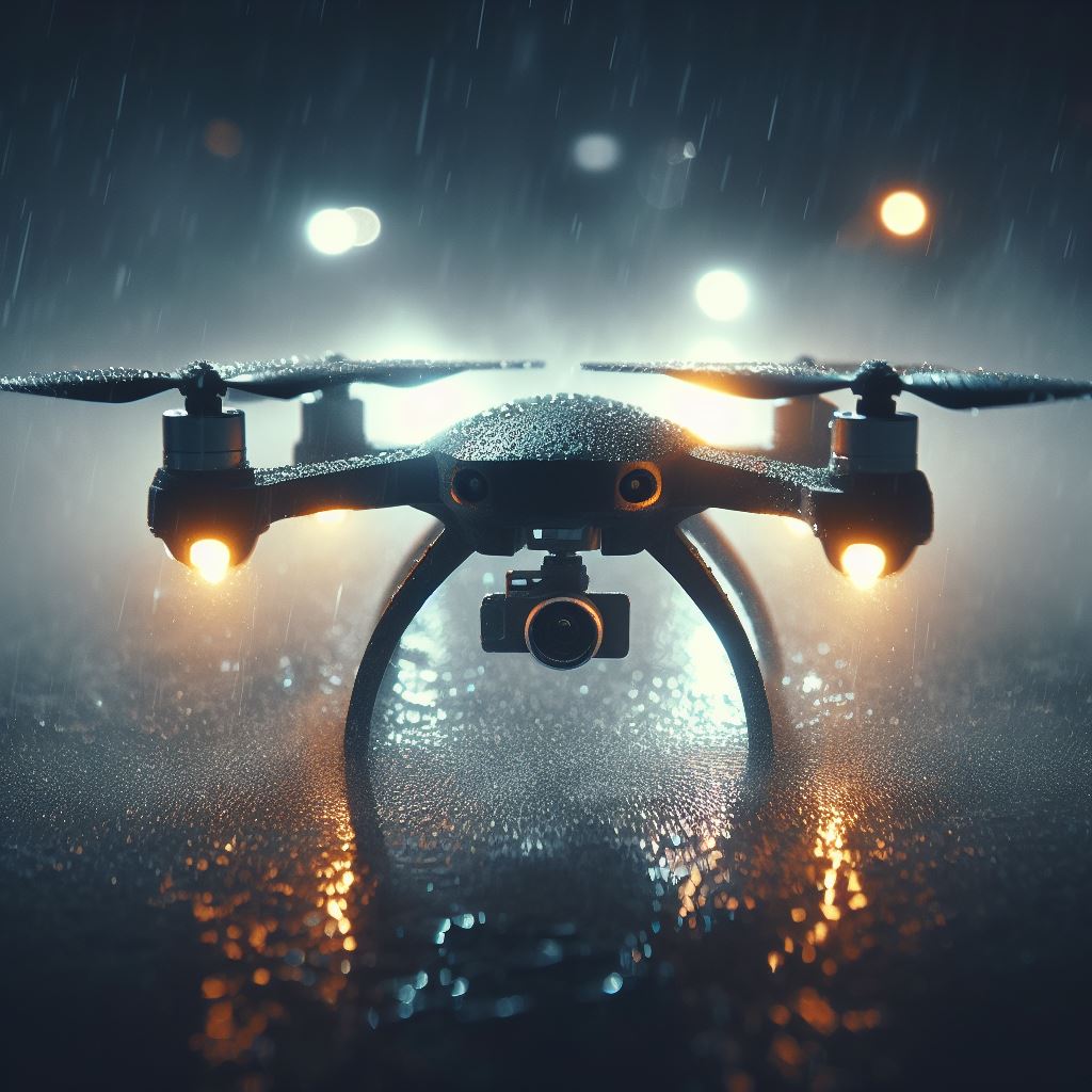 Czy drony mogą latac w deszczu?