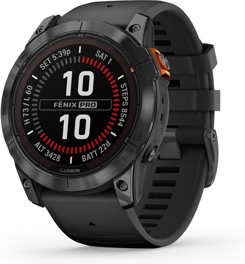 Garmin Fenix 7x Pro Solar Szaro-czarny (0100-2778-01)