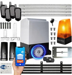 Napęd bramy Przesuwnej Zestaw 1500kg + 4 piloty + lampa LED + WIFI